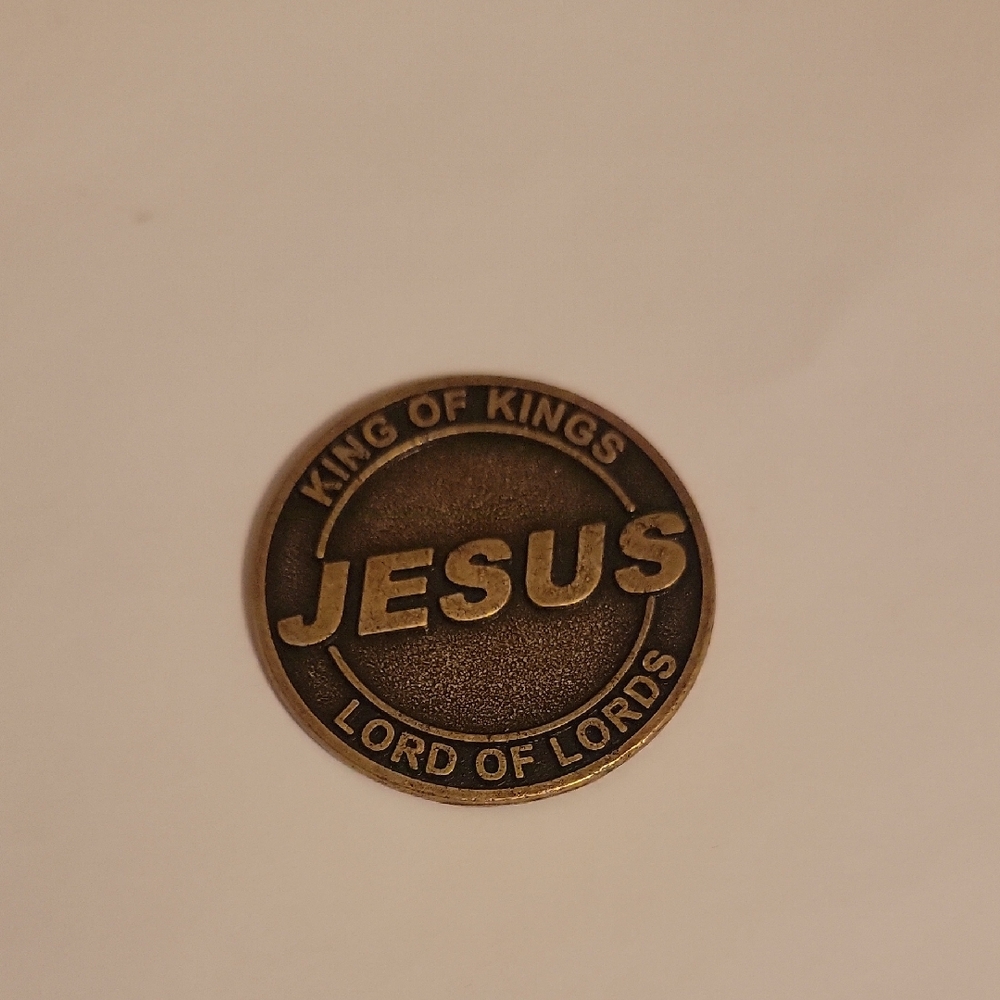 Inspirational Bronze Coin with John 14:6 Inscription